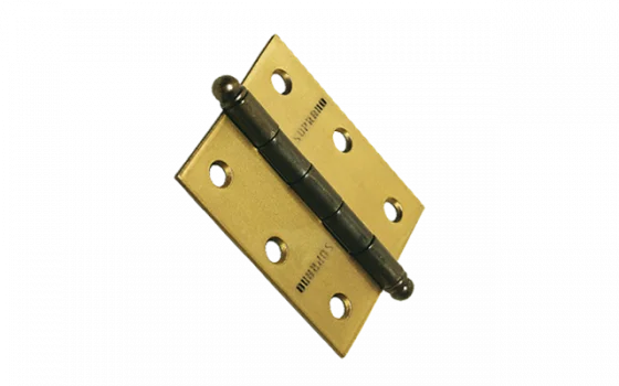DOBRADICA MEDIA 3X2.1/2 ANTIQUE S/ANEL RETO PINO BOLA - Soprano