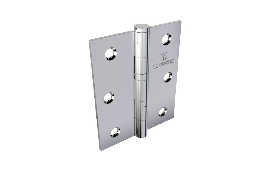 DOBRADICA MEDIA 3X2.1/2 INOX P C/ANEL RETO PINO CHATO - Soprano