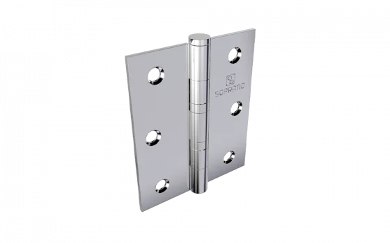 DOBRADICA MEDIA 3X2.1/2 INOX P C/ANEL RETO PINO CHATO - Soprano