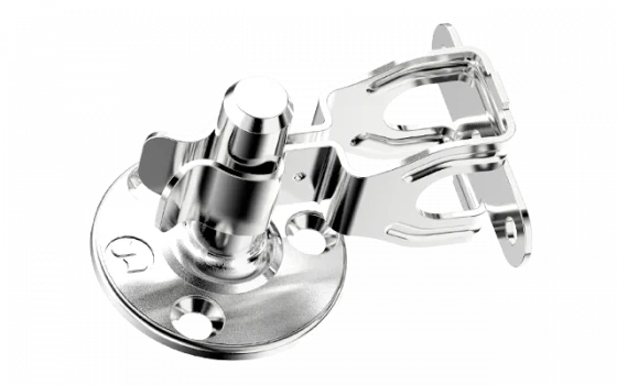 TRAVA PORTA PISO METALICO CROMADO EMB 12 PCS C/PARAF - Soprano