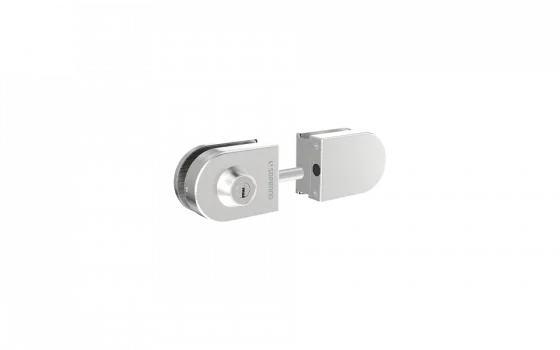 FECHADURA PRESSAO VIDRO PIVOTANTE VV 056 PK INOX ESCOVADO - Soprano