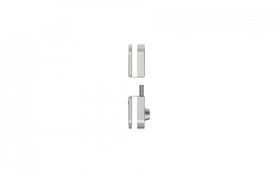 FECHADURA PRESSAO VIDRO PIVOTANTE VV 056 PK INOX ESCOVADO - Soprano