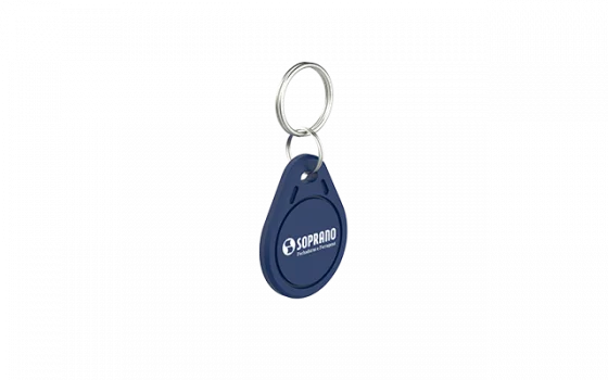 CHAVEIRO RFID 125KHZ CONTROLE ACESSO AZUL - Soprano