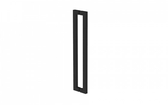 PUXADOR DUPLO PARMA RET 800MM INOX 201 PRETO - Soprano