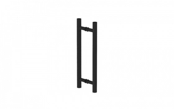 PUXADOR DUPLO PISA RED 25X300MM INOX 201 PRETO - Soprano
