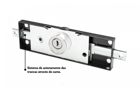 FECHADURA PORTA ENROLAR PRETO PY - Soprano