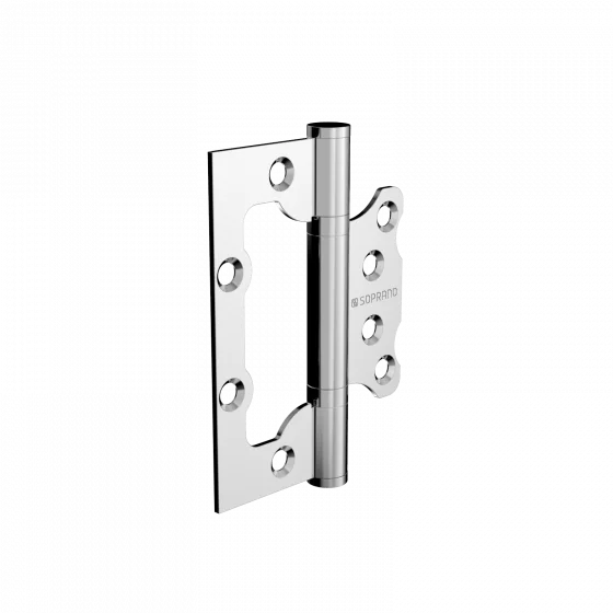 DOBRADICA MEDIA SOBREPOR 4X3 INOX ESC C/ROL - Soprano