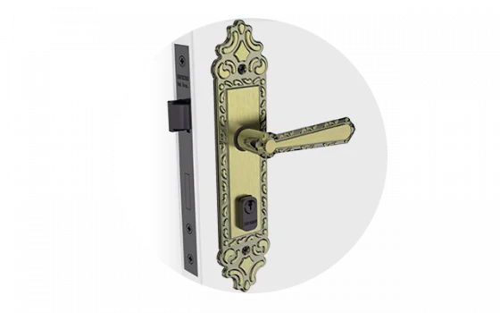 FECHADURA VENEZA RETA EXT COLONIAL ESP17 40X53 PY53 - Soprano