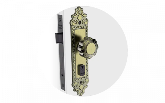 FECHADURA VIENA BOLA FIXA EXT COLONIAL ESP17 40X53 PY53 - Soprano