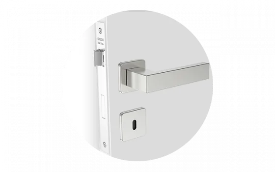 FECHADURA BALI RETA INT INOX ESCOVADO ROS24 55X70 - Soprano