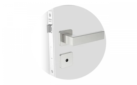 FECHADURA BALI RETA BAN INOX ESCOVADO ROS24 55X70 - Soprano