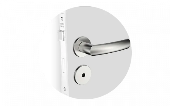FECHADURA MALIBU RETA BAN INOX ESC ROS38 55X70 - Soprano