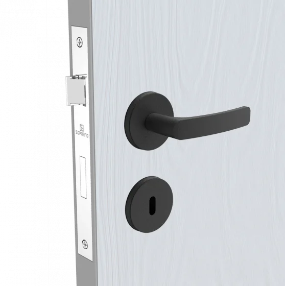 FECHADURA PALI RETA INT PRETO FOSCO ROS38 55X70 - Soprano
