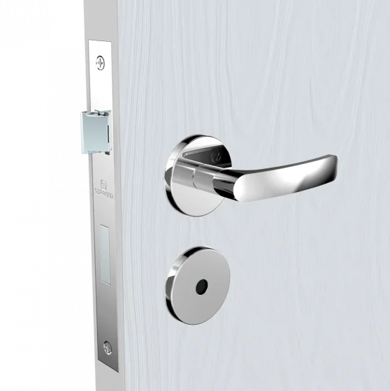 FECHADURA PALI RETA BAN CROMADO ROS38 55X70 - Soprano