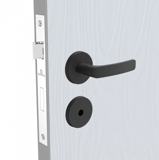 FECHADURA PALI RETA BAN PRETO FOSCO ROS38 55X70 - Soprano
