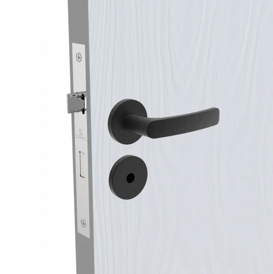 FECHADURA PALI RETA BAN PRETO FOSCO ROS22 40X53 - Soprano