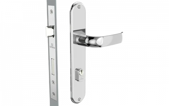 FECHADURA ICARO RETA EXT CROMADO ESP19 55X70 PY53 - Soprano