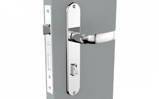 FECHADURA ICARO RETA EXT CROMADO ESP19 55X70 PY53 - Soprano