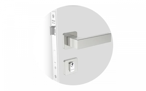 FECHADURA BALI RETA EXT INOX ESCOVADO ROS24 55X70PY53 - Soprano