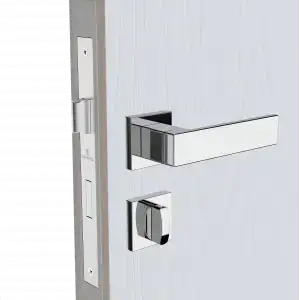 ソレアbb2500HGS Fechadura Externa Popline Soprano Preto Fosco 20mm | G-Haus - G-Haus