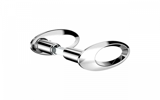 MACANETA GLASS OPEN GOLF 30MM C/PARAFUSO CROMADO - Soprano