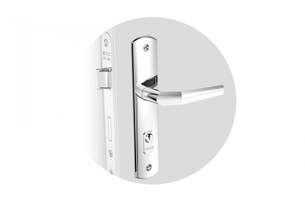 ソウメイ FECHADURA POPLINE RETA EXT CROMADO ESP26 40X53 OVAL PY45