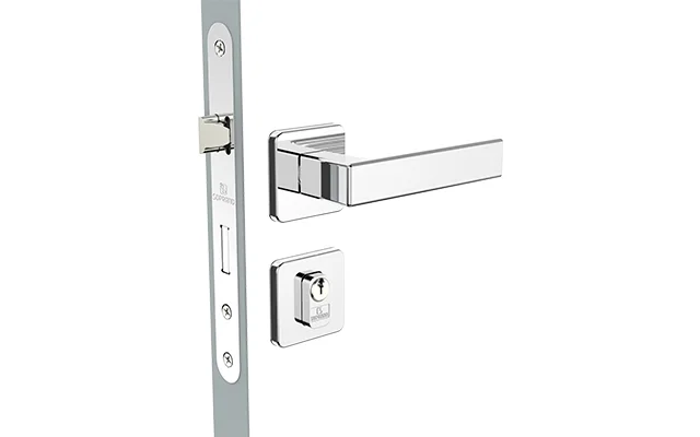 FECHADURA JUNO EXT CROMADO POL ROS24 40X53 OVAL PY53 - Soprano