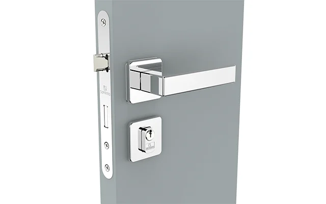 FECHADURA JUNO EXT CROMADO POL ROS24 40X53 OVAL PY53 - Soprano