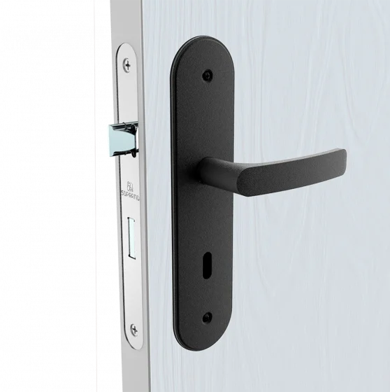 FECHADURA PALI RETA INT PRETO FOSCO ESP43 40X53 OVAL - Soprano