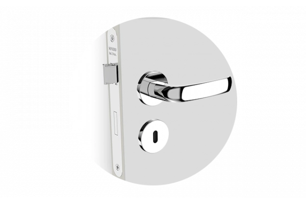 ロディー FECHADURA ICAROWAY RETA INT CROMADO ROS22 40X53 OVAL