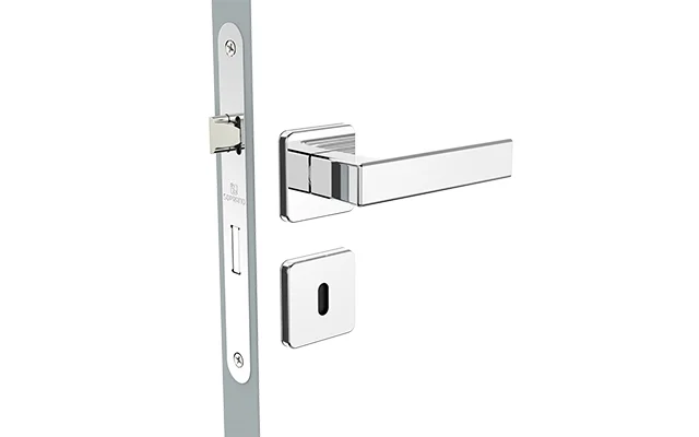 FECHADURA JUNO INT CROMADO POL ROS24 40X53 OVAL - Soprano