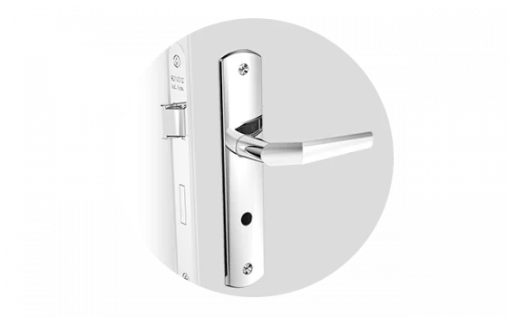FECHADURA POPLINE RETA BAN CROMADO ESP26 40X53 OVAL - Soprano