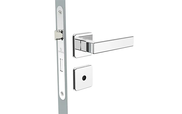 FECHADURA JUNO BAN CROMADO POL ROS24 40X53 OVAL - Soprano