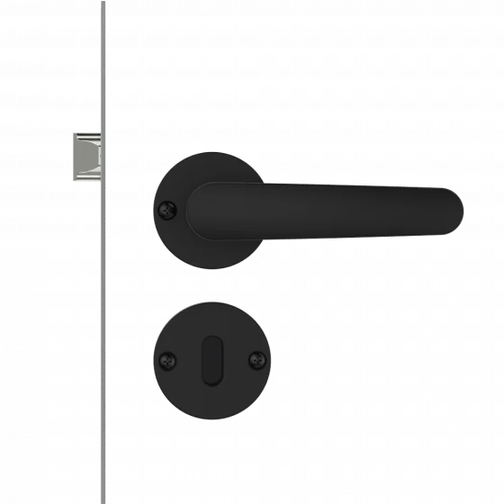 FECHADURA IPANEMA RETA INT PRETO ROS23 40X53 OVAL - Soprano