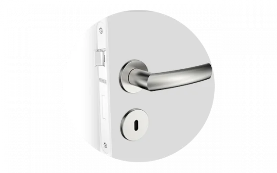 FECHADURA MALIBU RETA INT INOX ESC ROS38 55X70 OVAL - Soprano