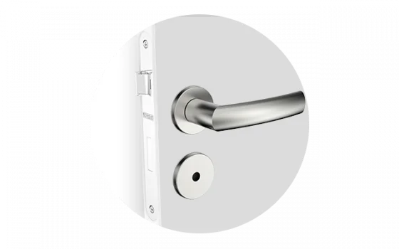 FECHADURA MALIBU RETA BAN INOX ESC ROS38 55X70 OVAL - Soprano
