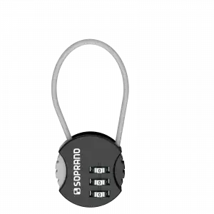 CADEADO DE ZAMAC SEGREDO COLOR PRETO Z35 BLISTER