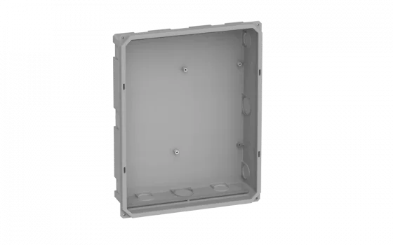BASE QUADRO DISTR.EMB.24P IEC/DIN PORTA LATERAL BRANCA - Soprano
