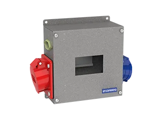 CAIXA MULTI USO METALICA 180X208X87 C/ TOMADAS  - Soprano