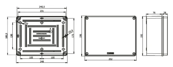 CAIXA MULTI USO PLASTICA 240X185X90 - Soprano
