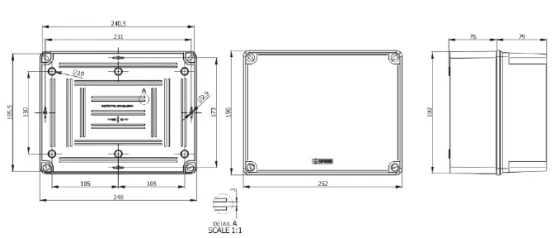 CAIXA PLAST MULTIUSO TAMPA ALTA TRANSP 240X185X140 - Soprano