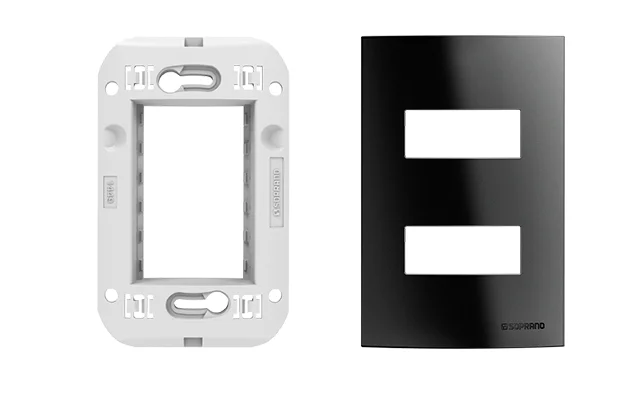 CJ PLACA 2MS 4X2 + SUPORTE PT BUP - Soprano