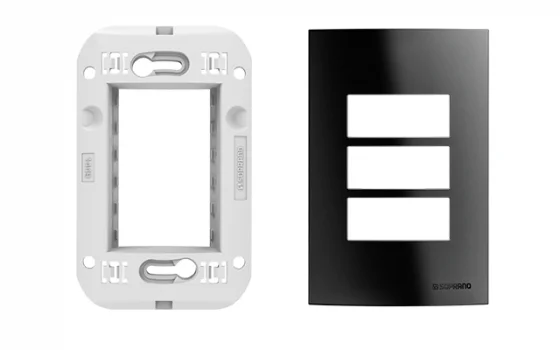 CJ PLACA 3M 4X2 + SUPORTE PT BUP - Soprano