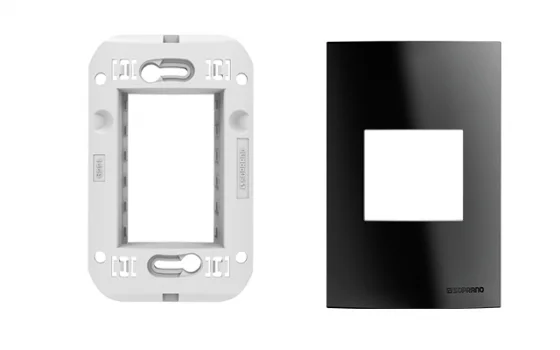 CJ PLACA 2MJ 4X2 + SUPORTE PT BUP - Soprano