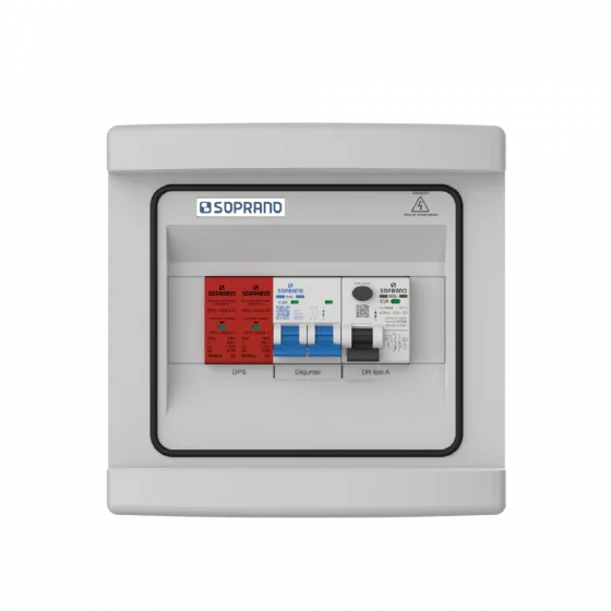 QUADRO DE PROTECAO AC P/ CARREGADOR VE 7,4KW 32A - Soprano