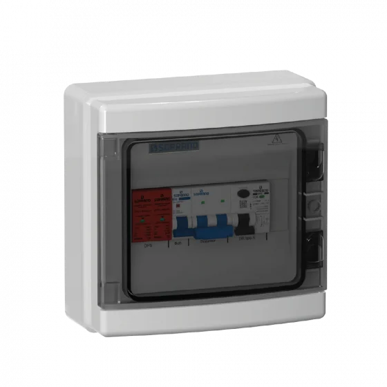 QUADRO DE PROTECAO AC P/CARREGADOR VE C/BOB. DISP. 7,4KW 32A - Soprano