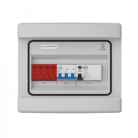 QUADRO DE PROTECAO AC P/ CARREGADOR VE 22KW 32A - Soprano