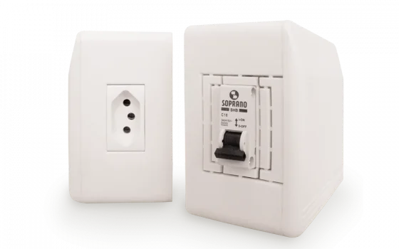 CAIXA DE SOBREPOR INSTALBOX 2P+T - 20A - Soprano