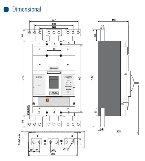 DISJ. DLE1250-H - 1250A - Soprano