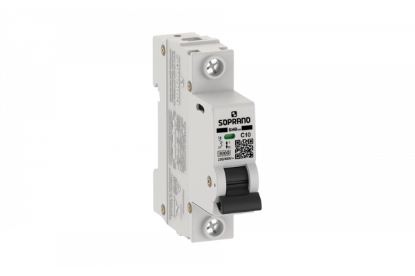 Minidisjuntor Residencial 1 Polo SHB - GIII - 010A - Soprano